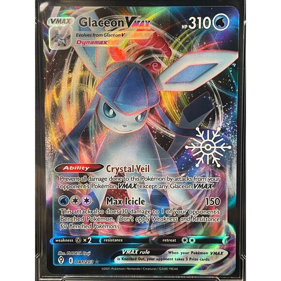 2021 Glaceon VMAX #41 Evolving Skies Snowflake Stamped Graded GEM MINT 10 - Picture 2 of 4